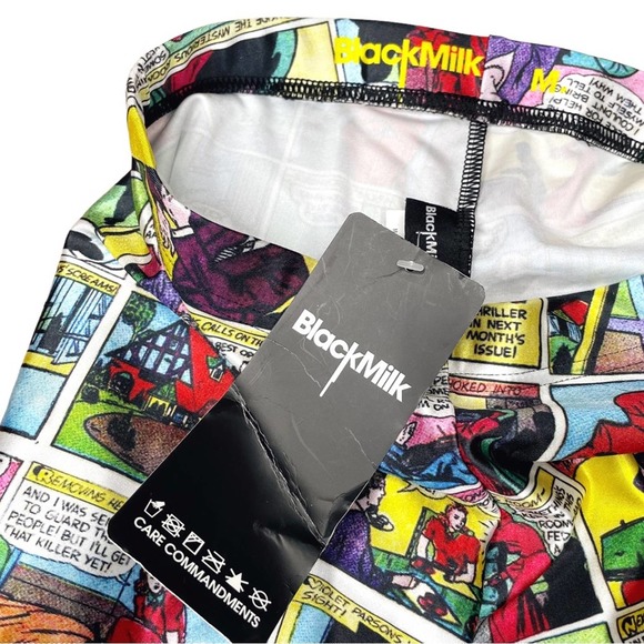 Blackmilk NWT Woman in Red Comic Strip Leggings - Medium - Picture 4 of 7